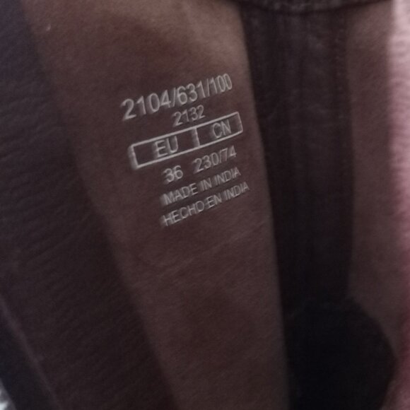 'ZABA' Brown Leather Boots Size 6.5 - 7 EUC - Picture 5 of 14